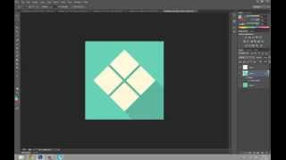 Flat design icon tutorial [Adobe Photoshop CS6]