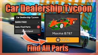 [🔎 BARN FIND EVENT] Car Dealership Tycoon Script • Auto collect all parts [Roblox] 2023