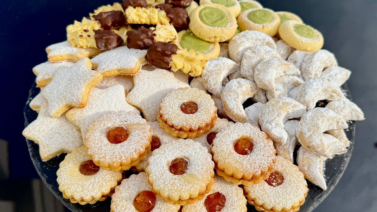 Из одного теста 5 вкусных печений, которые тают во рту 🤩 Всего за 1 час 😮