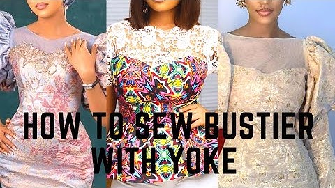 How to sew a BUSTIER BLOUSE WITH YOKE // Part 2// beginner friendly /strapless tube top // tube top.