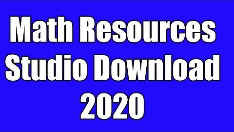 Math Resources Studio 2020 Free Download