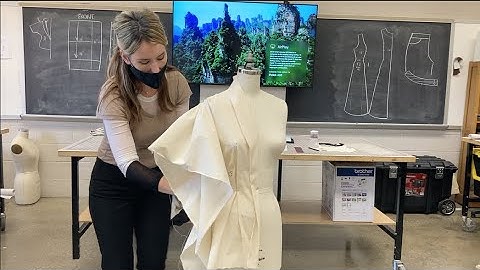 How to Drape a Shawl Collar -- All-in-one Bodice and Collar Front