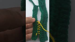 Joining Crochet Strips with Easy Stitching Trick 🧶✨ | Simple Crochet Hack