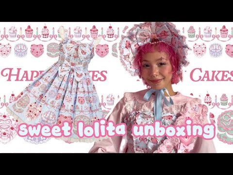 angelic pretty happy cakes 2026 ♡ lolita unboxing & try on 𐙚˙⋆ thumbnail