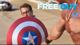 FREE GUY štít Kapitána Ameriky + Chris Evans (CZ DABING)