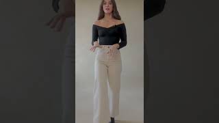 A chic, romantic and casual off shoulder outfit | OOTD