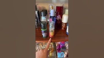 Project pan update for my perfume & body mists #projectpan #projectpancommunity #projectpanupdate