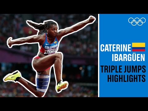 ALL Caterine Ibargüen 🇨🇴triple jumps at the Olympics!