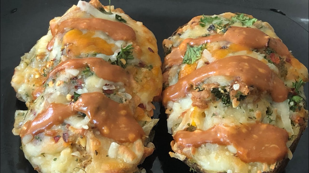 Baked potatoes’Loaded baked potatoes’Baked potatoes easy oven baked