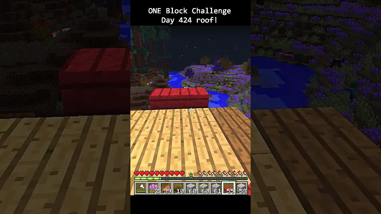День 424, строительный челлендж в Minecraft — ПОСТРОЙКА ДОМА ИЗ ОДНОГО БЛОКА в Minecraft 1.7