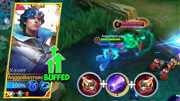 XAVIER ONE SHOT BUILD 2023 | BUILD XAVIER EASY COUNTER HERO FARAMIS IN SOLO RANKED - MLBB