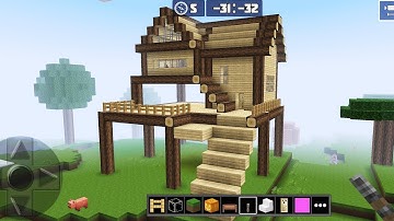 Planet Craft: Block Survival Craft Game Online Gameplay #34 (iOS & Android) | Wooden House 🏠