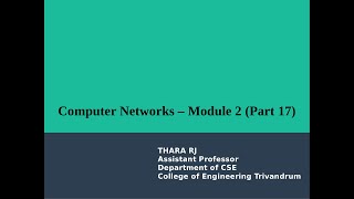 Computer Networks - Module 2 - Part 17