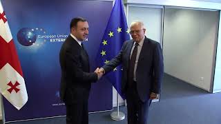 Josep Borrell Met With Prime Minister Irakli Garibashvili In Brussels