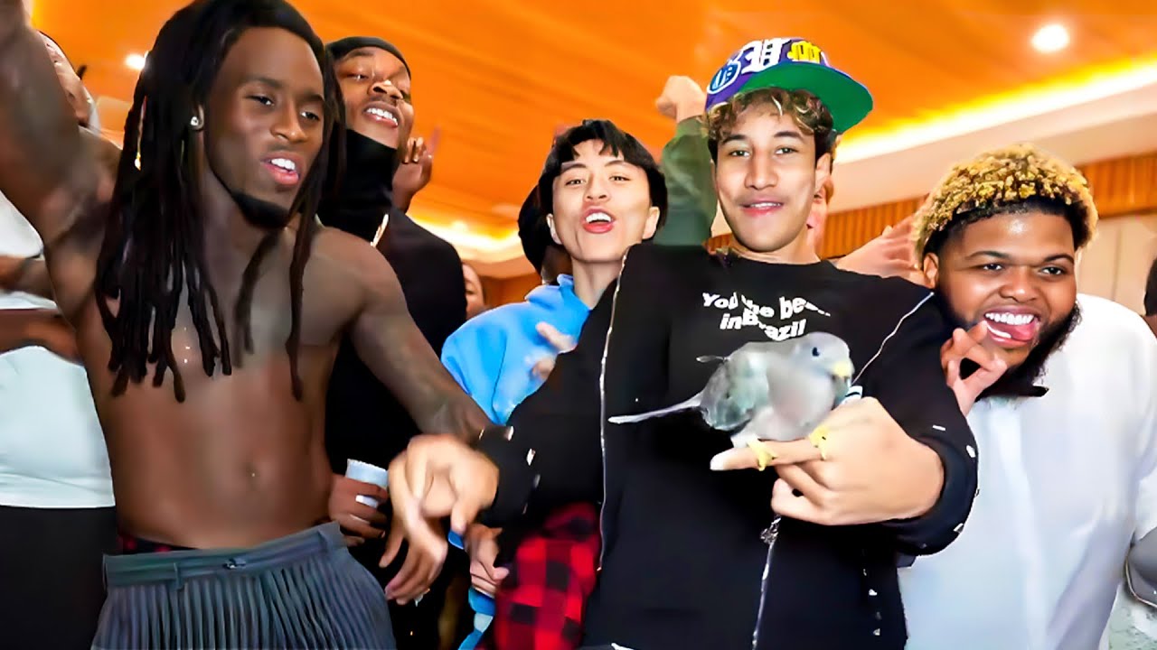 We CRASHED Kai Cenat, Kevin Hart & Druski's SLEEPOVER!