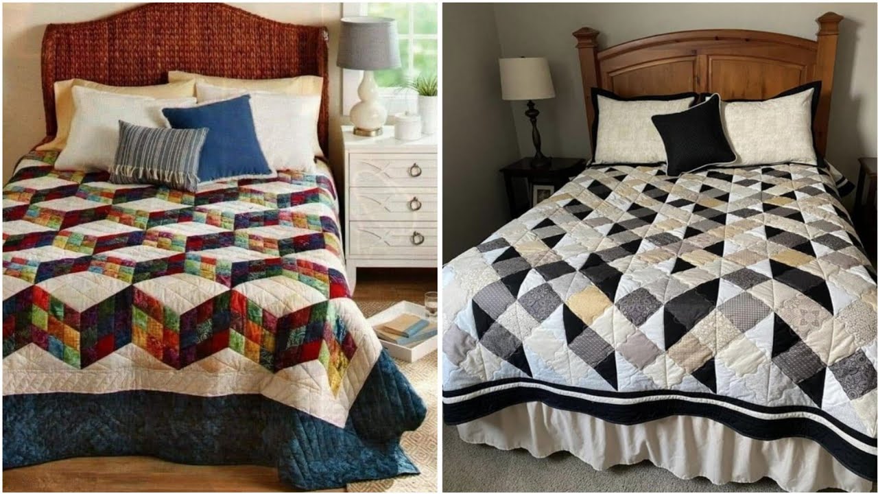 💞Eye catching quilted  patchwork bedsheet cover by pop up fashion 🌺