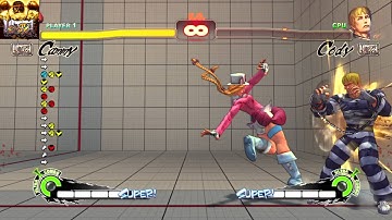 PS4 USF4 - Messing around in training mode