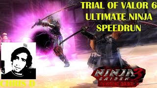 Ninja Gaiden 3 Razor's Edge - Test of Valor 6 Ultimate Ninja Difficulty Speedrun.