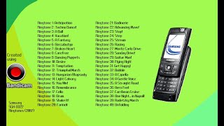 Samsung SGH-D322 Ringtones (2007) on MCP-MA7! | PART 2 with 40 RINGTONES!