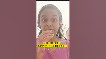 KTU Btech Supply details✨ #shortsfeed #btechtrolls #btech #shorts #trending