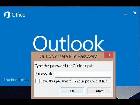 How to Set the password to protect your Outlook Data (.pst) FIle