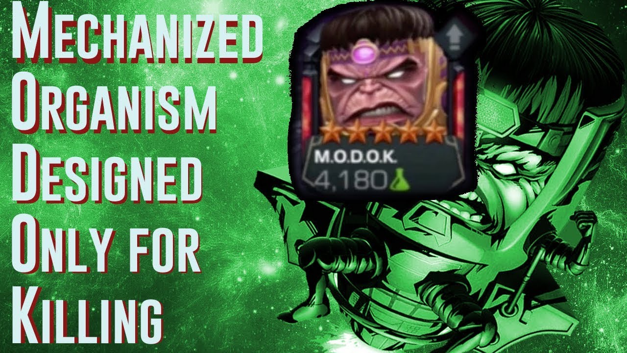 5 Star MODOK Rankup, Abilities, Gameplay, and Initial Thoughts | Marvel Contest of Champions - YouTube
