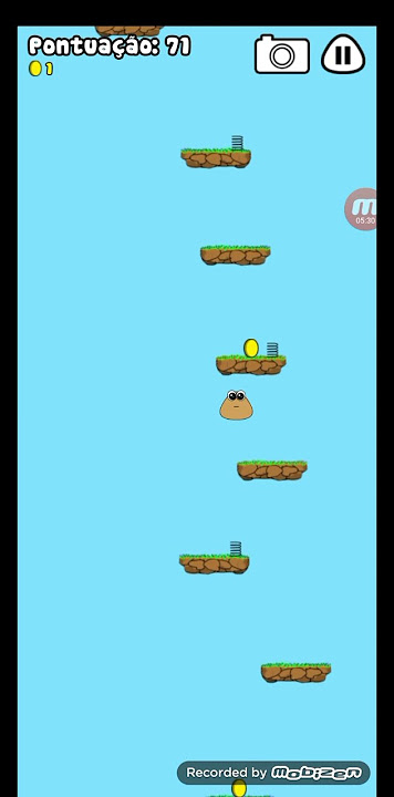 Pou - Sky Jump (2nd Achievement, Mobile) in 28.531