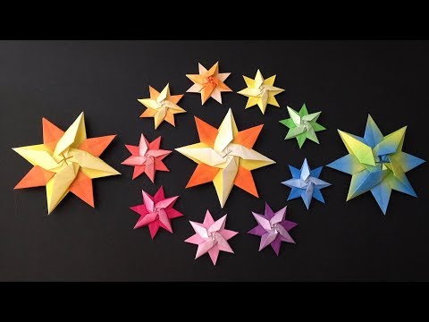 折り紙 星 1枚 折り方 Origami Star Tutorial Niceno1 Youtube