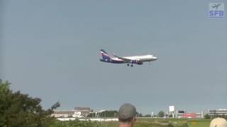 Airbus A320-200 Of Aeroflot Landing On Schiphol Airport Reg Vp-Bac