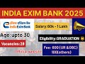 exim bank recruitment 2025#ibps #bankjobs2025#ytvideos#viral#jobs#eximbank#shorts