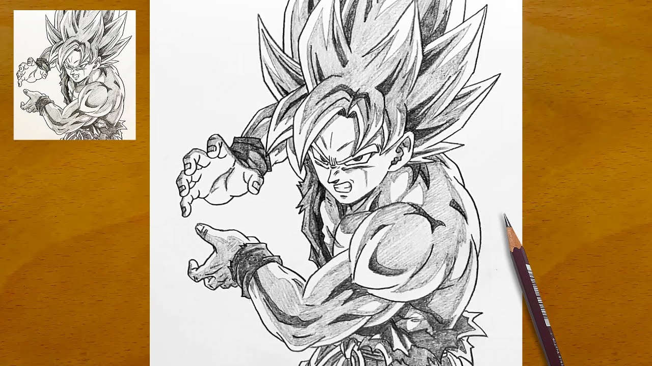 Como Dibujar A Goku Ssj Dragon Ball Z How To Draw Goku 1280x720