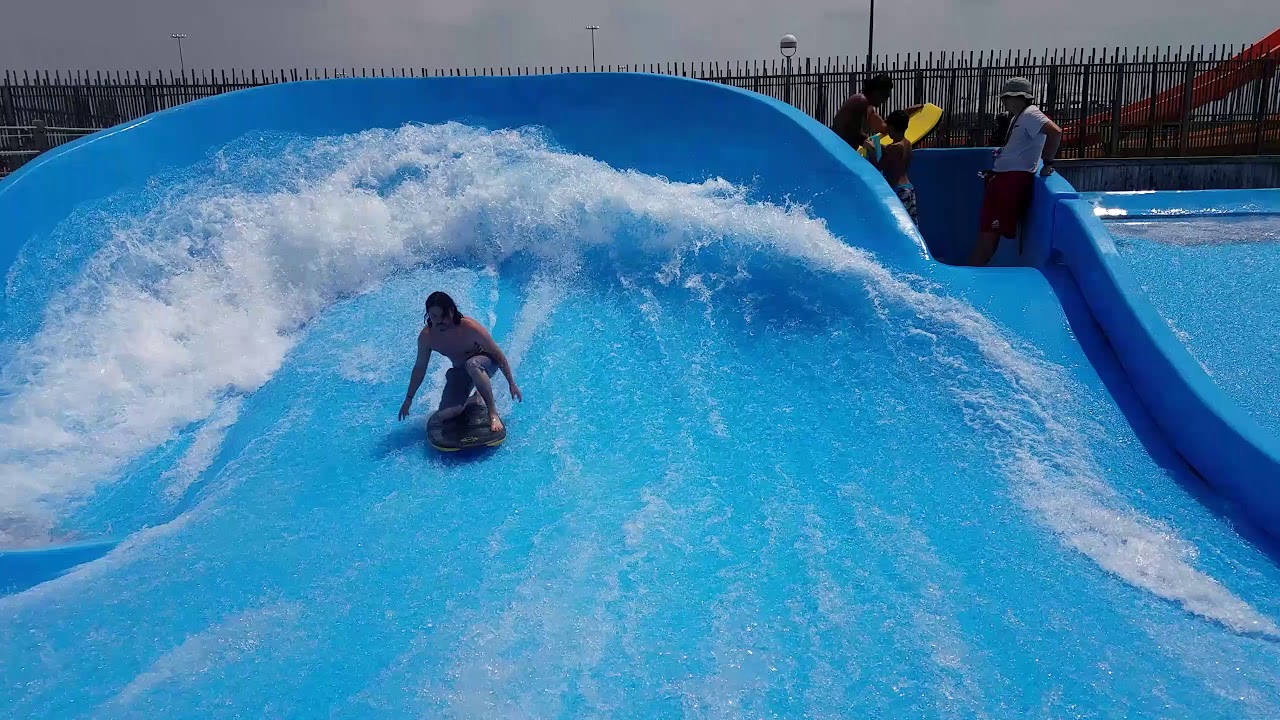 Flow Rider Curil FlowRider Retro Curl at Six Flags Hurricane Harbor Waterpark DFW Texas ...