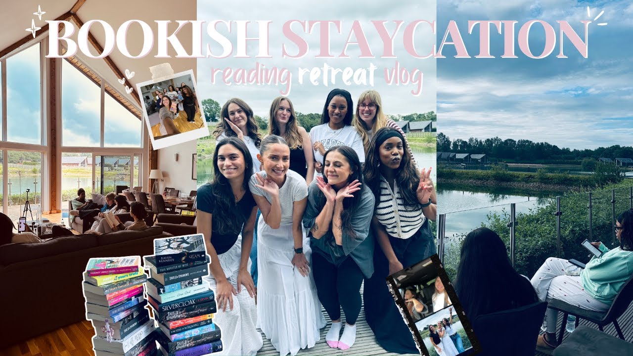 bookish lakeside staycation vlog | a dreamy weekend with the book girlies 📖🧺🍃✨