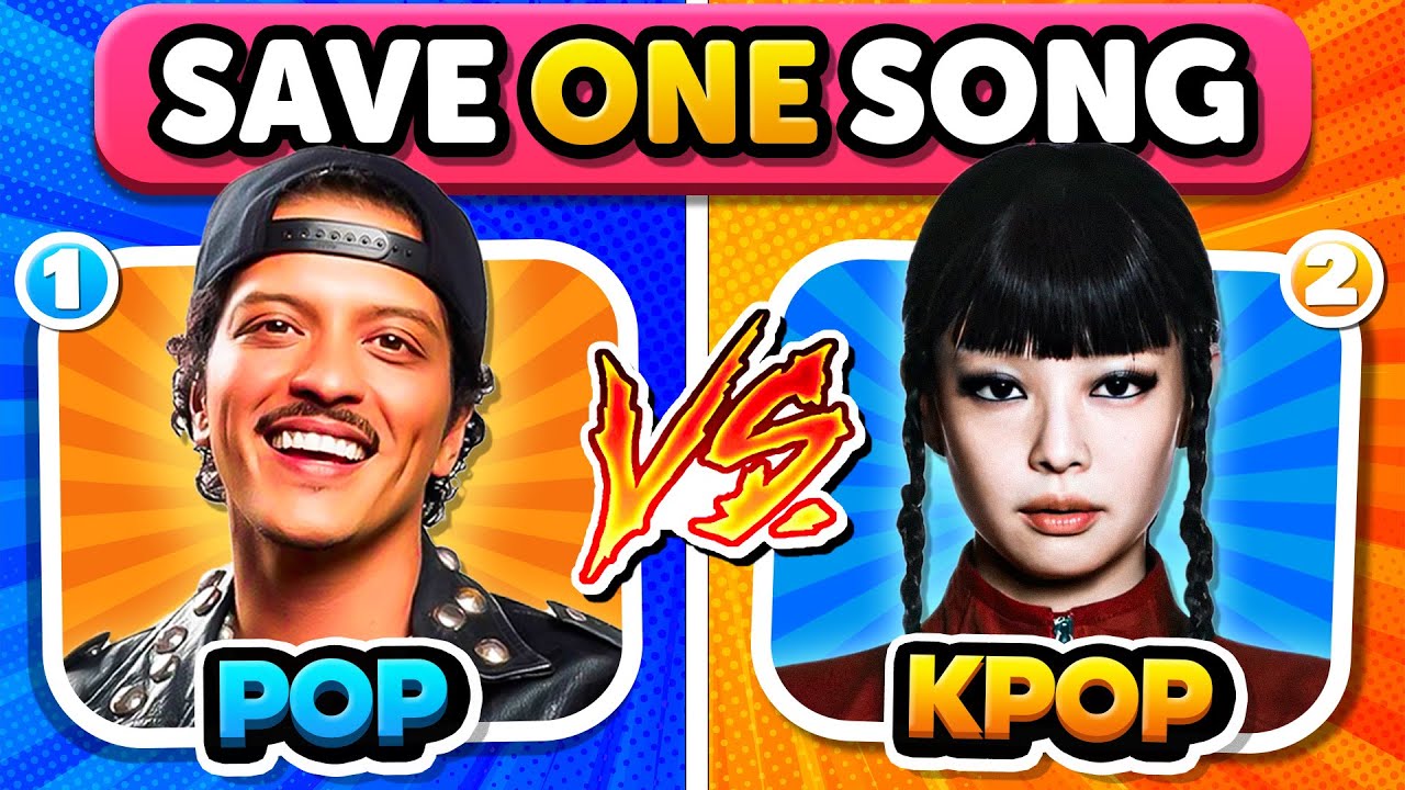 POP VS KPOP ❣️ Save One Drop One🎵 MUSIC QUIZ 2025
