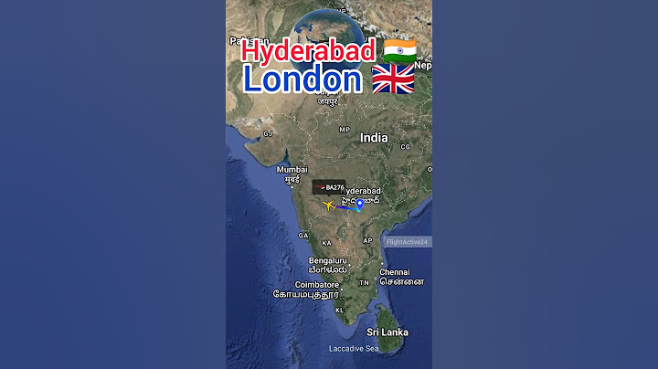 Hyderabad to London flight Route ✈️ || British Airways | BA276 || #airline #travel