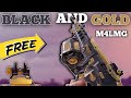 FREE EPIC &quot;M4LMG - BLACK AND GOLD&quot; SKIN !! BEST FREE EPIC SKIN IN CODM