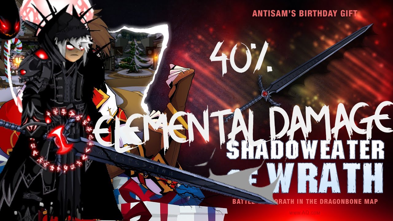 [AQW] | SHADOW EATER OF WRATH (40% BONUS ELEMENTAL DAMAGE) - YouTube