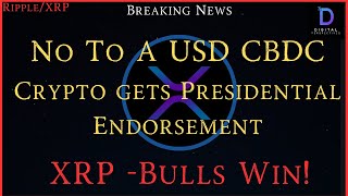 Ripple\/XRP-Crytpo Gets Presidential Endorsement,   Ripple Stablecoin,       XRP Will Do It