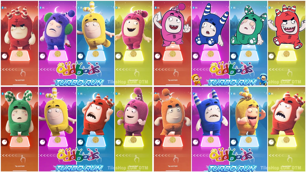 Oddbods Zee 🎶 Oddbods Newt 🎶 Oddbods Bubbles 🎶 Oddbods Pogo 🎶 Fuse ❤️ Who Runs the Longest?