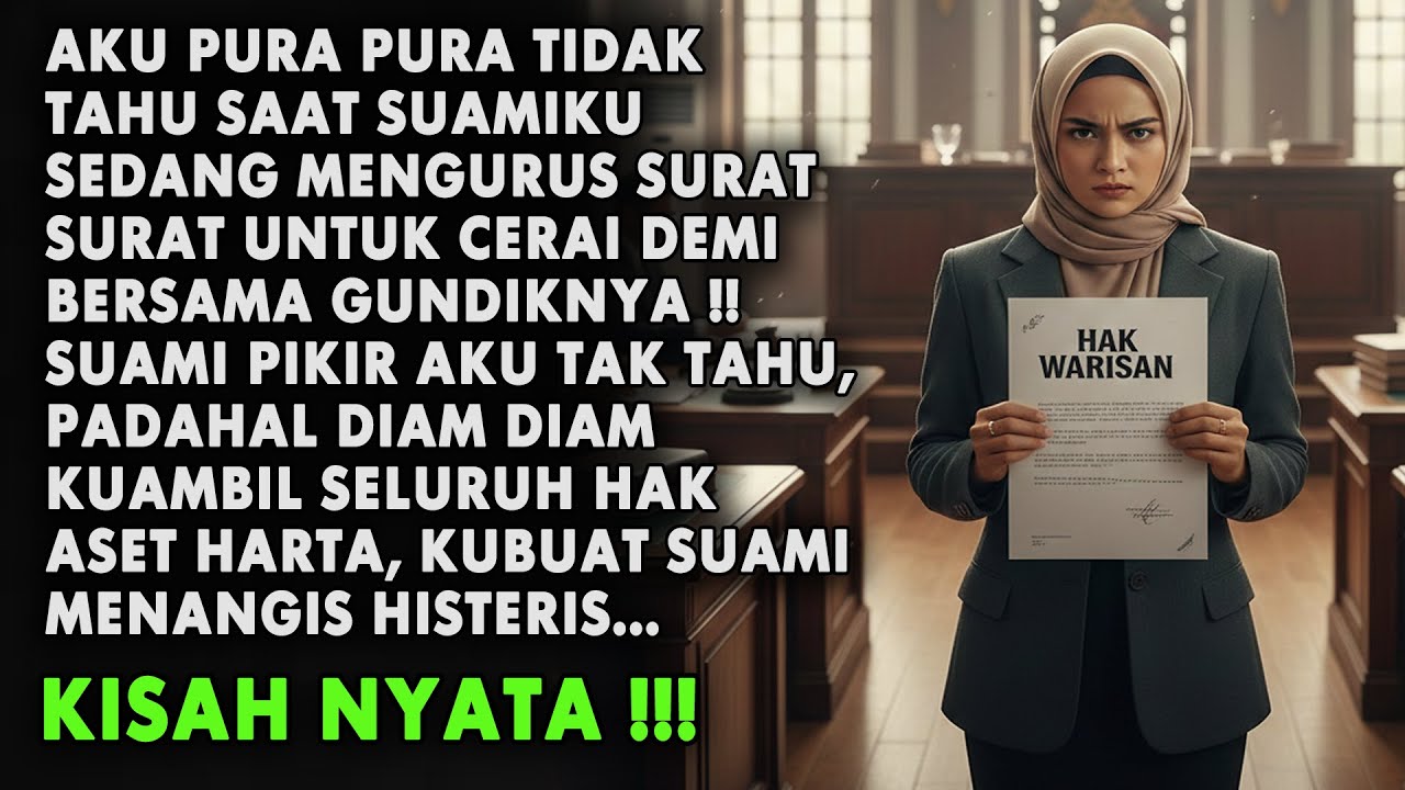KUTARIK SELURUH HAK WARIS SAAT SUAMI DIAM DIAM SEDANG MENGURUS SURAT CERAI UNTUKKU...