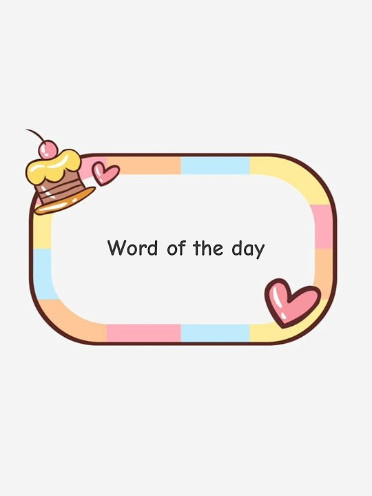 New word a day vocabulary english shorts trending education 