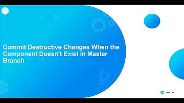 Commit Destructive Changes When the Component Doesn
