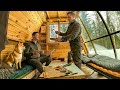 THE BIRTH OF AN A-FRAME HOUSE in The WILD Forest - Building from START to FINISH in 3 months