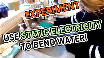 EXPERIMENT | Using static electricity to bend water using a balloon!