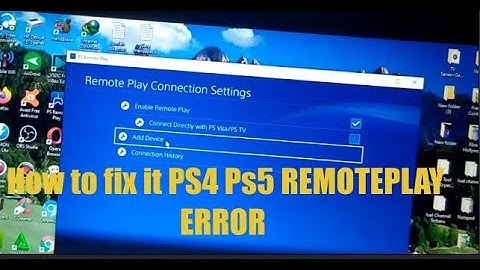 PS Remote Play Not Working On PC Laptop Windows ps4 ps5 remoteplay fix it