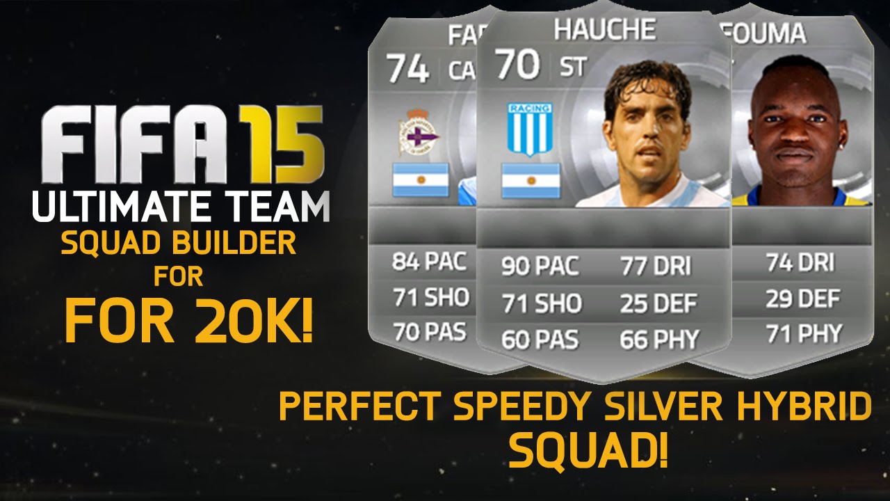 FIFA 15 | PERFECT SPEEDY SILVER HYBRID TEAM  for UNDER 20k! Squad Builder #26