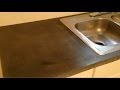 How to make a concrete counter top