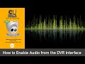 CCTV Installation Tips & Tricks - How to Enable Audio from the DVR Interface (Prolux DVRs) Today!!