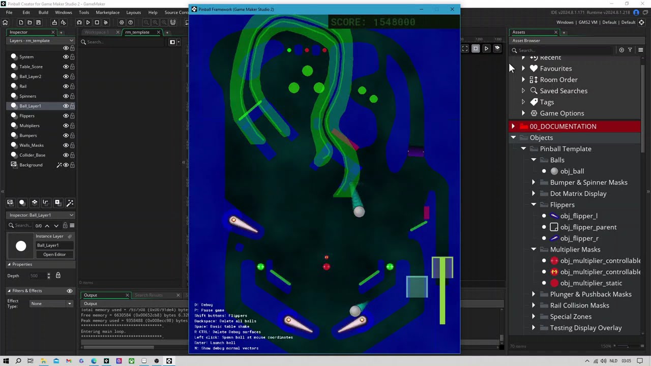 Pinball Creator for Game Maker Studio 2 (outdated)