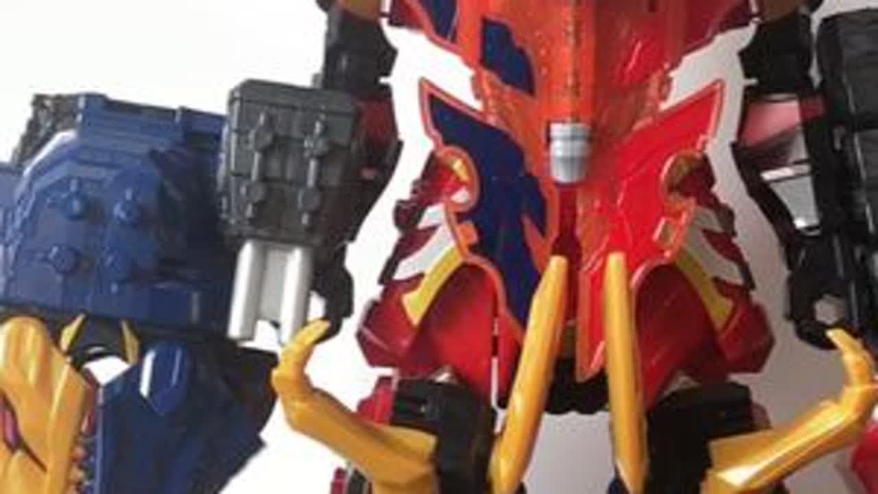 骑士龙战队 火山龙 三合体玩具 巨型骑士龙王 棘龙 脊龙 DX版#万代 #变形玩具 #男孩玩具 #男人的玩具 #玩具 #模型玩具 #超级战队 #特摄 #骑士龙战队